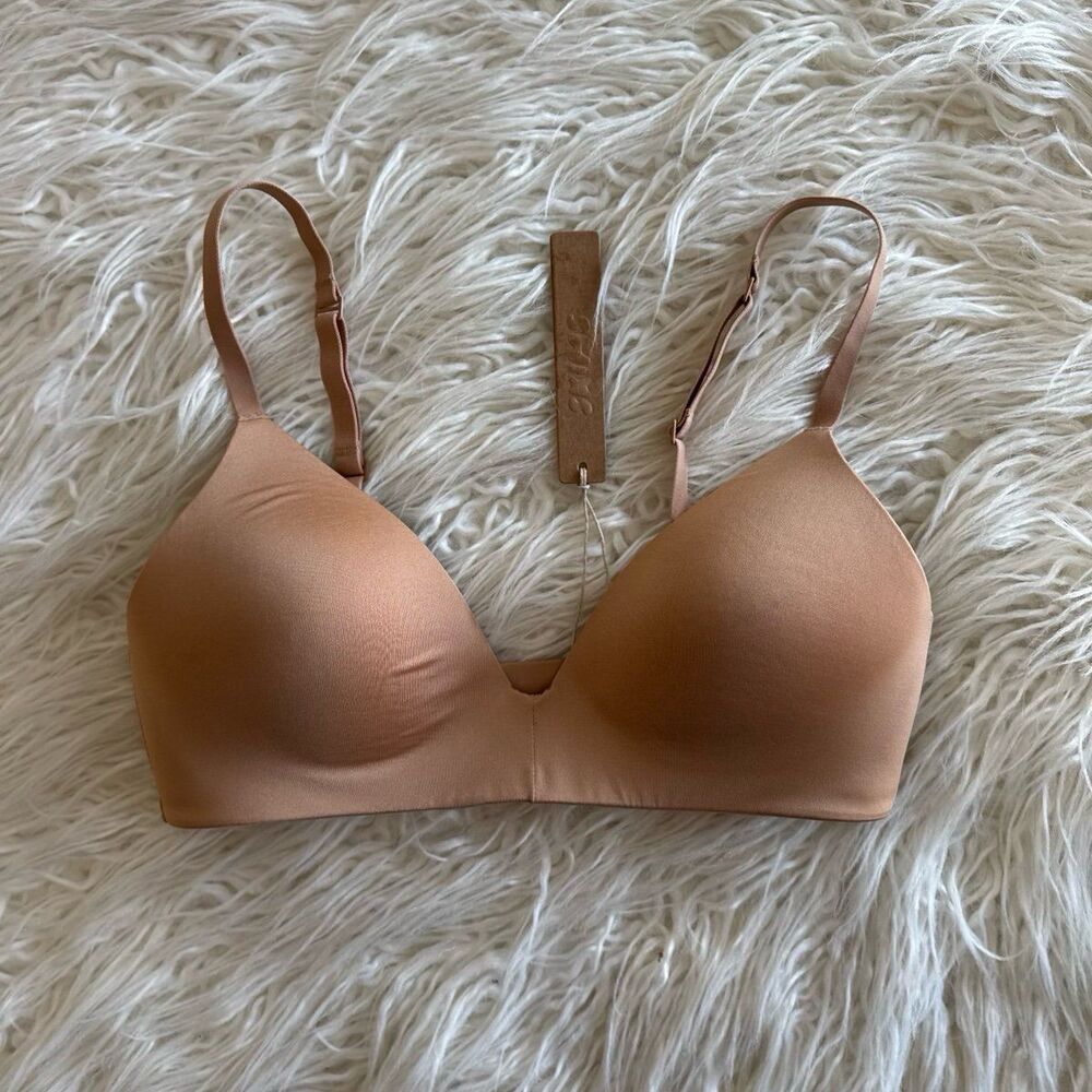 Skims Wireless T-Shirt Bra Ochre Size 34A